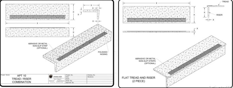 Terrazzo Staircase, Treads, and Risers Angelozzi Terrazzo