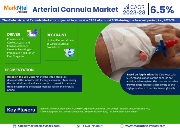 Arterial Cannula Market Analysis 2028 - Size, Share, Growth, Trends, and Industry Insights