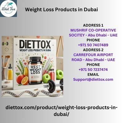 Ultimate Guide to Weight Loss Supplements in Dubai | Diettox